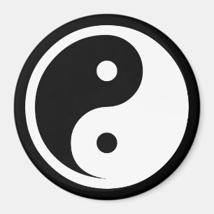 Yin Yang Symbol - solide Tätowierung-Design 2 Magnet