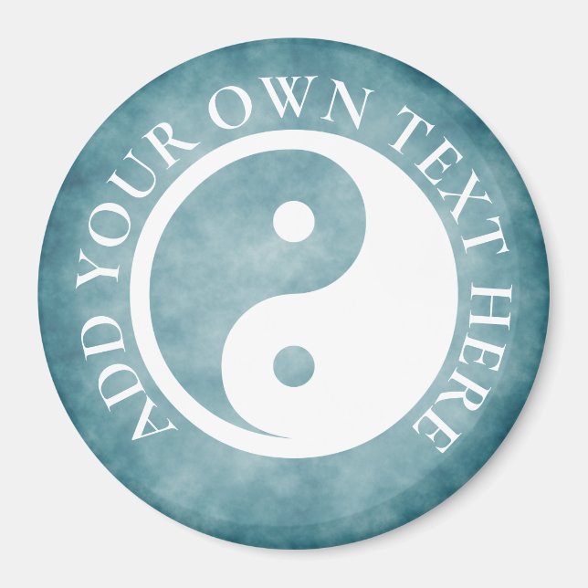 Yin Yang Symbol - solide Tätowierung-Design 2 Magnet (Vorne)