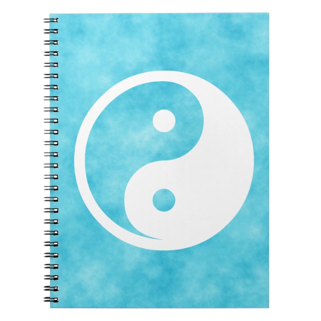 Yin Yang Symbol - solide Tätowierung-Design 2 Notizblock (Vorderseite)