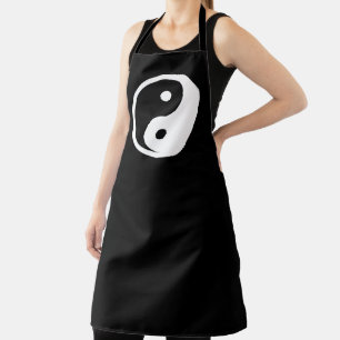 Yin Yang Symbol - solide Tätowierung-Design 2 Schürze