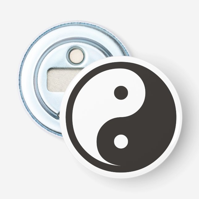 Yin Yang Symbol - solide Tätowierung Flaschenöffner (Vorderseite)