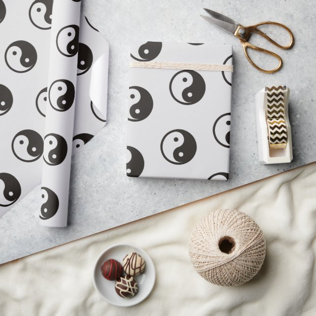 Yin Yang Symbol - solide Tätowierung Geschenkpapier (Kunsthandwerk)