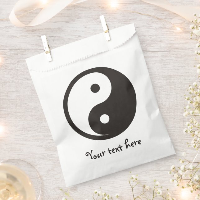 Yin Yang Symbol - solide Tätowierung Geschenktütchen (Ausgeschnitten)