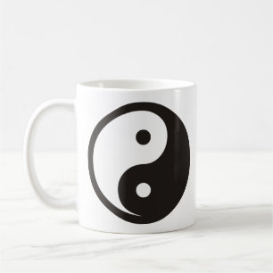 Yin Yang Symbol - solide Tätowierung Kaffeetasse