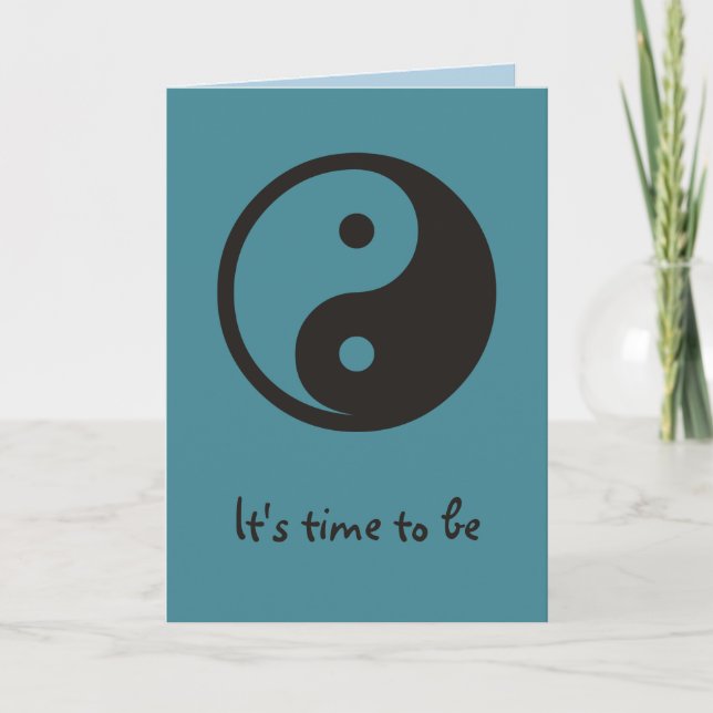 Yin Yang Symbol - solide Tätowierung Karte (Vorderseite)