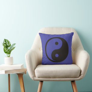Yin Yang Symbol - solide Tätowierung Kissen
