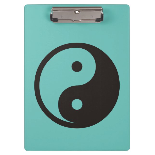 Yin Yang Symbol - solide Tätowierung Klemmbrett (Vorderseite)
