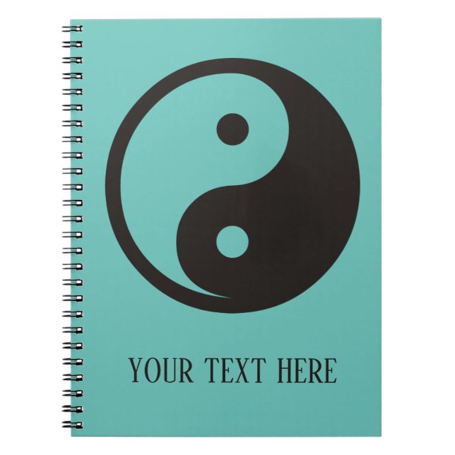Yin Yang Symbol - solide Tätowierung Notizblock (Vorderseite)