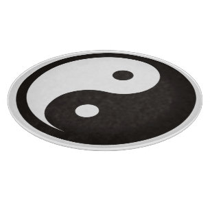 Yin Yang Symbol - solide Tätowierung Schneidebrett