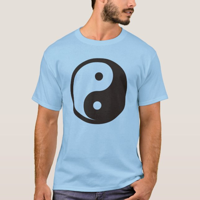 Yin Yang Symbol - solide Tätowierung T-Shirt (Vorderseite)