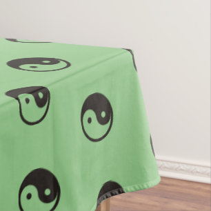 Yin Yang Symbol - solide Tätowierung Tischdecke