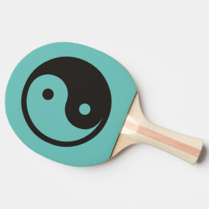 Yin Yang Symbol - solide Tätowierung Tischtennis Schläger