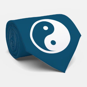 Yin Yang Symbol - solides Tattoodesign 2 Krawatte
