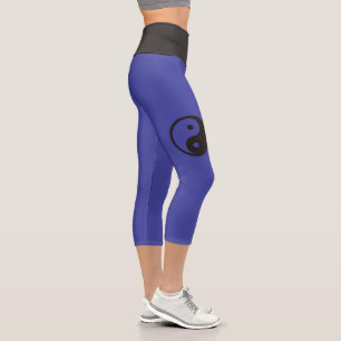 Yin Yang Symbol - solides Tattoodesign Capri Leggings