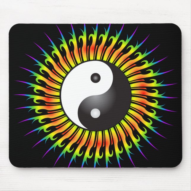 Yin Yang Symbol & Spiral Design:Mousepad Mousepad (Vorne)