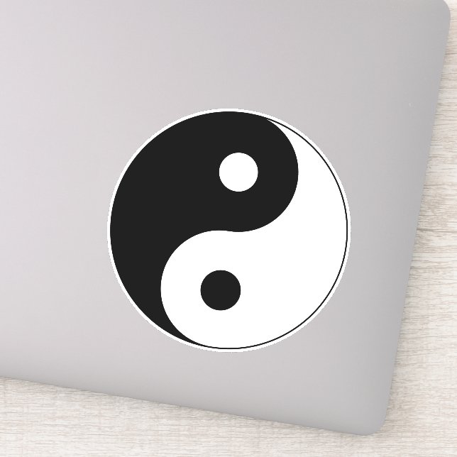 Yin Yang Symbol Spiritual Aufkleber (Detail)