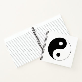 Yin Yang Symbol Spiritual Notizbuch