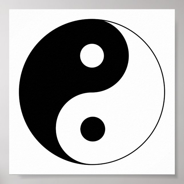 Yin Yang Symbol Spiritual Poster (Vorne)