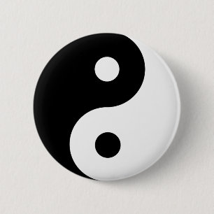 Yin Yang Symbol Spiritualität Button
