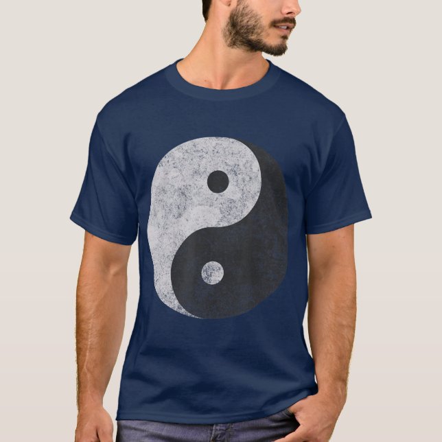 Yin Yang Symbol Tao Taijitu Yoga Peace Liebe Ver T-Shirt (Vorderseite)