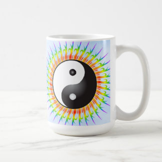 Yin Yang Symbol u. Spirale: Kaffee-Tasse Kaffeetasse