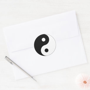 Yin Yang Symbol wird übersetzt zu: Yin-Yang-Symbol Runder Aufkleber