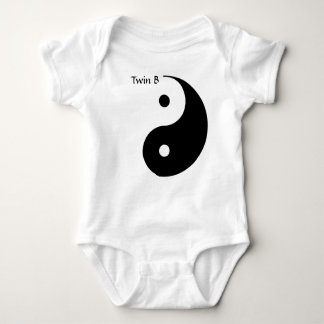 Yin Yang T-Shirt für Zwillinge - Doppelb Baby Strampler