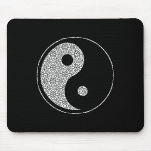 Yin Yang Tai Chi, Qi Gong, Yoga, Wushu, Kampfkunst Mousepad