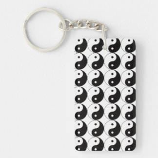 Yin Yang Tai Ji Chinese Symbol Acrylic Keychain Schlüsselanhänger