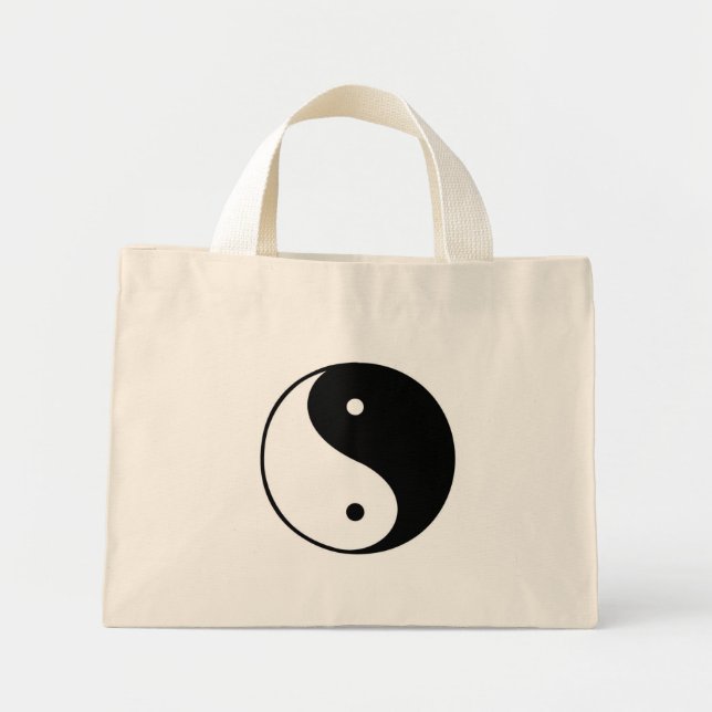 Yin-Yang-Tasche Mini Stoffbeutel (Vorne)