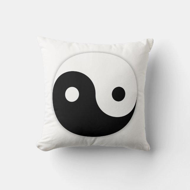 Yin Yang Throw Cushion Kissen (Vorderseite)