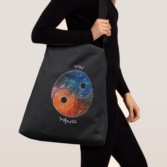 Yin Yang Tote Bag Tragetaschen Mit Langen Trägern (Von Nahem)