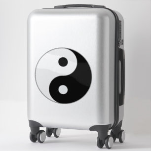 Yin Yang transparent Aufkleber