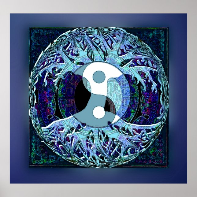 Yin Yang Tree of Life Poster (Vorne)
