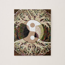 Yin Yang Tree of Life Tan Puzzle