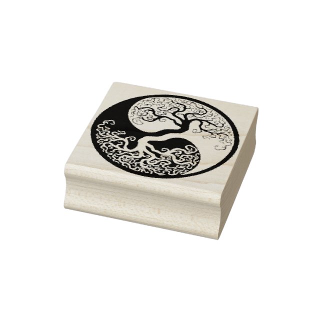 Yin Yang Tree oif Life Gummistempel (Stempel)