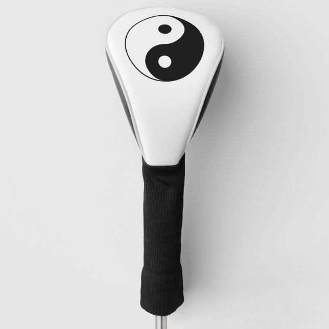 Yin & Yang Treiberabdeckung Golf Headcover (Vorderseite)