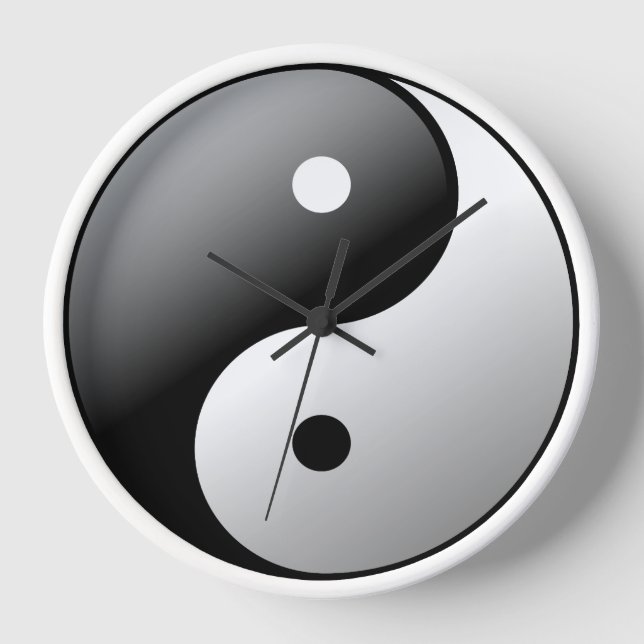 Yin Yang Uhr (Vorderseite)