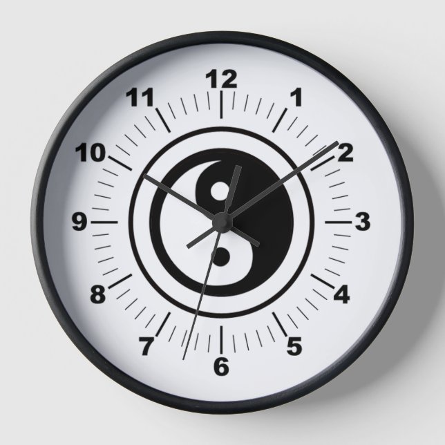 Yin Yang Uhr (Vorderseite)