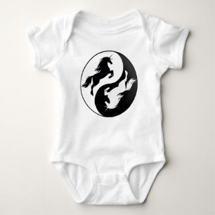 Yin Yang Unicorn Baby One Piece Baby Strampler