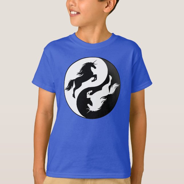 Yin Yang Unicorn Shirt (Vorderseite)