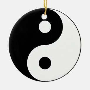 Yin Yang Verzierung Keramik Ornament