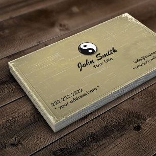 Yin Yang Vintage Altpapier Visitenkarte