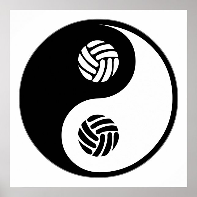 Yin Yang Volleyball Poster (Vorne)