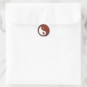 Yin Yang von Shirley Taylor Dreieckiger Aufkleber