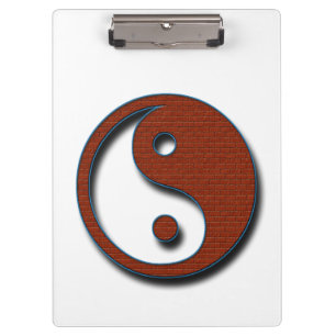 Yin Yang von Shirley Taylor Klemmbrett