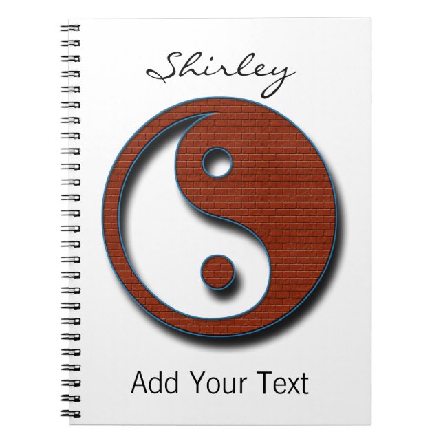 Yin Yang von Shirley Taylor Notizblock (Vorderseite)
