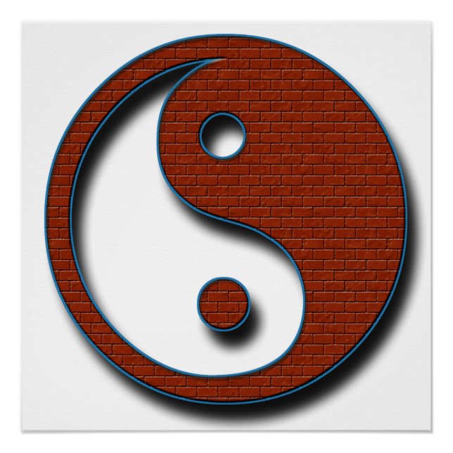 Yin Yang von Shirley Taylor Poster (Vorderseite)