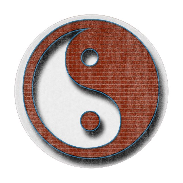 Yin Yang von Shirley Taylor Schneidebrett (Vorderseite)