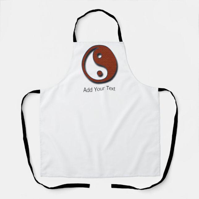 Yin Yang von Shirley Taylor Schürze (Vorderseite)